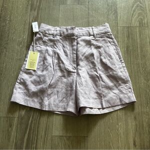 Aritzia Wilfred Effortless Shorts - Linen - Sz 6 - Lilac